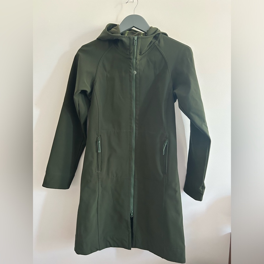 lululemon athletica Olive Green Hooded Softshell Coat